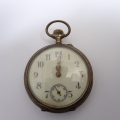 Foto 1: Herren-Taschenuhr, um 1900, 800er Silber