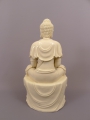 Foto 2: Große gemarkte asiatische Porzellan Plastik: Buddha Shakyamuni, Ende 18. Jahrhundert, China, Dehua, Blanc-de-Chine