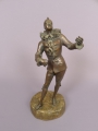 Louis Mascré (1871-1929): Pierrot, Bronze, um 1900, Belgien