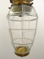 Foto 3: Deckenlampe / Flurleuchte, 19. Jahrhundert, Messing und brüniertes Metall