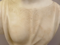 Foto 3: Guglielmo Pugi (1850-1915): Frauen-Büste mit Kopftuch, signierte Jugendstil Skulptur, in Marmor und Alabaster, Italien