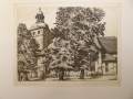 Kurt Mücke (1885-1940): Grafik - Radierung, Greußen - Kirche St. Martini