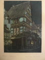 Kurt Mücke (1885-1940): Grafik - Farbradierung, Pfeilerhaus in Hildesheim