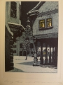 Kurt Mücke (1885-1940): Graphik - Farbradierung, Markt in Arnstadt mit Rathaus