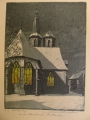 Kurt Mücke (1885-1940): Graphik - Farbradierung, Blasiikirche in Nordhausen