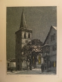 Foto 1: Kurt Mücke (1885-1940): Graphik - Radierung, Johanniskirche in Vacha