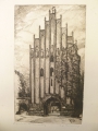 Kurt Mücke (1885-1940): Grafik - Radierung, "Stargarder Tor - Neubrandenburg"