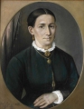 Foto 2: Louis Fritze (1810-1896): Pastell-Zeichnung, Porträt Frau Koch, datiert 1885, original Sammlungsetikett