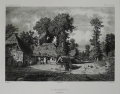 Foto 1: Auguste-Paul-Charles Anastasi (1820-1889): Graphik - Lithographie, Titel à Gourchelles (Normandie), nach Vorlage von Louise Girard, Frankreich