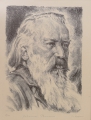 Foto 1: Karl von Appen (1900-1981): 3 x Graphiken - Lithographien, Porträts von Brahms, Goethe, Schiller