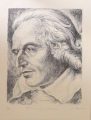 Foto 3: Karl von Appen (1900-1981): 3 x Graphiken - Lithographien, Porträts von Brahms, Goethe, Schiller