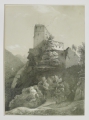 Foto 1: W. Billerberk attr.: Handzeichnung - Bleistift, Burgruine, datiert 1856