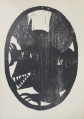 Foto 1: Uwe Bremer (* 1940) und Arno Waldschmidt (* 1936): 3 Graphiken - Holzschnitte, Illustrationen aus Quirinus Kuhlmann, Rixdorfer Künstler, 1964