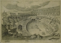 Hendrick van Cleve (1525-1589) / Philipp Galle (1537-1612): Graphik - Kupferstich, "Coliseum Romanum", aus "Ruinarum Romae varii prospectus delineationes", Antwerpen
