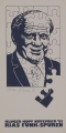 Foto 1: Clemens Fahnemann (* 1948): Graphik - Lithographie nach Zeichnung, Kluger Kopf - RIAS Funk-Spuren, von 1981