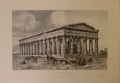 Foto 1: Ludwig Hans Fischer (1848-1915): Graphik - Radierung, Der große Tempel in Paestum