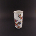 Meissen Porzellan Vase, Marke 1962-1990, mit exotischem Blumen- und Vogel-Dekor