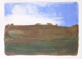 Foto 1: Klaus Fußmann (* 1938): 2 x Graphiken - Gouache, Landschaft bei Eckernförde