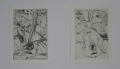Edda Großmann (* 1958): Paar Graphiken - Kaltnadel-Radierungen, "Violinspieler I und II"