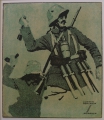 Foto 2: Ludwig Hohlwein (1874-1949): 3 Stück Graphiken - Farblithographien, Militaria, Titelvignetten aus Heften Der große Krieg, von 1916/17, München