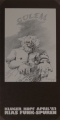 Foto 1: Matthias Koeppel (* 1937): Graphik - Lithographie nach Zeichnung, Titel Golem, Kluger Kopf - RIAS Funk-Spuren, von 1982
