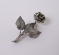 Brosche / Anstecker, um 1900, Hildesheimer Rose, 800er Silber