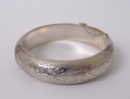 Foto 3: Asiatischer Silber Armreif, Mitte 20. Jahrhundert, Siam Sterling