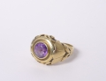 Ring, 585er Gold, mit Amethyst, 20. Jahrhundert