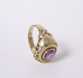 Foto 2: Ring, 585er Gold, mit Amethyst, 20. Jahrhundert