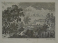 Johanna Sibilla Küsel / Kraus (1650-1717) / Jeremias Wolf (1663/73-1724): Graphik - Radierung, "Landschaft", Augsburg