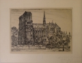 Ernest Laborde (* 1870): Graphik - Radierung, Notre Dame - Paris, datiert 1920