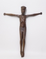 Geschnitzter Corpus Christi / Kruzifix, Afrika, um 1900