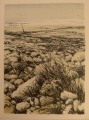 Foto 1: Louis - Louis George Nicolas Busman (* 1944): Graphik - Farblithographie, Landschafts-Komposition, als Weihnachtsausgabe 1982