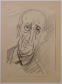 Foto 2: Monogrammist B.M.: 5 Bleistift-Zeichnungen, Porträt-Skizzen und Entwurf zu Don Quichotte, datiert 1947