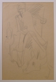 Foto 3: Monogrammist B.M.: 5 Bleistift-Zeichnungen, Porträt-Skizzen und Entwurf zu Don Quichotte, datiert 1947