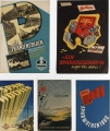 5 x Plakate / Farboffsetdrucke, Sparkassenwerbung, DDR, 1950er und 1960er Jahre, Dresden "Riediger und Jahn"