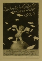 Foto 2: Martin Hönemann (1858-1937): 2 Graphiken - Radierungen, Kartenentwurf Neujahr für Wohlgemuth + Lissner - Kunstverlagsgesellschaft Berlin, 1924/25