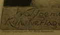 Foto 4: Martin Hönemann (1858-1937): 2 Graphiken - Radierungen, Kartenentwurf Neujahr für Wohlgemuth + Lissner - Kunstverlagsgesellschaft Berlin, 1924/25