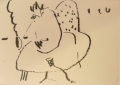 Foto 1: Uschi Niehaus (* 1956): Graphik - Lithographie, ohne Titel, von 1990