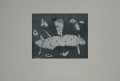 Foto 2: Cormac O`Neill (* 1957): Graphik - Farbradierung, Ohne Titel - abstrakt-surreale Komposition, von 1988