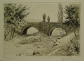 Martin Hönemann (1858-1937): 4 x Graphiken - Radierungen, "Landschaften und Veduten"
