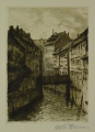 Foto 3: Martin Hönemann (1858-1937): 4 x Graphiken - Radierungen, Landschaften und Veduten