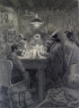 Martin Hönemann (1858-1937): 4 x Handzeichnungen - Feder und Bleistift, Serie "Räuber-/Schmuggler-Thematik"