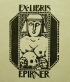 Foto 1: Fritz Pirner (* 1889): Graphik - Holzschnitt, Exlibris - Sphinx