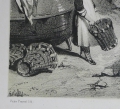Foto 3: Victor Prevost (um 1850): Graphik - Lithographie, Wasserholerin, nach Vorlage von Eugène Le Poittevin (1806-1870), Frankreich