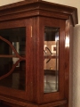 Foto 6: Jugendstil Vitrinenschrank, um 1910, in Eiche massiv