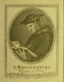 Pietro Savorelli (* um 1765): Graphik - Kupferstich, Porträt "S. Bonaventura", Italien - Rom, nach Vorlage von Luigi Agricola (1759-1821)
