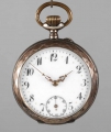 Foto 1: Silber Taschenuhr Gallone, um 1880, 800er Silber