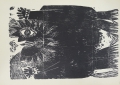 Foto 1: Albert (Ali) Schindehütte (* 1939): Graphik - Holzschnitt, Illustration aus Quirinus Kuhlmann, Rixdorfer Künstler, 1964
