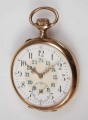 Gold Taschenuhr, IWC - Schaffhausen, um 1910, 585er Gold